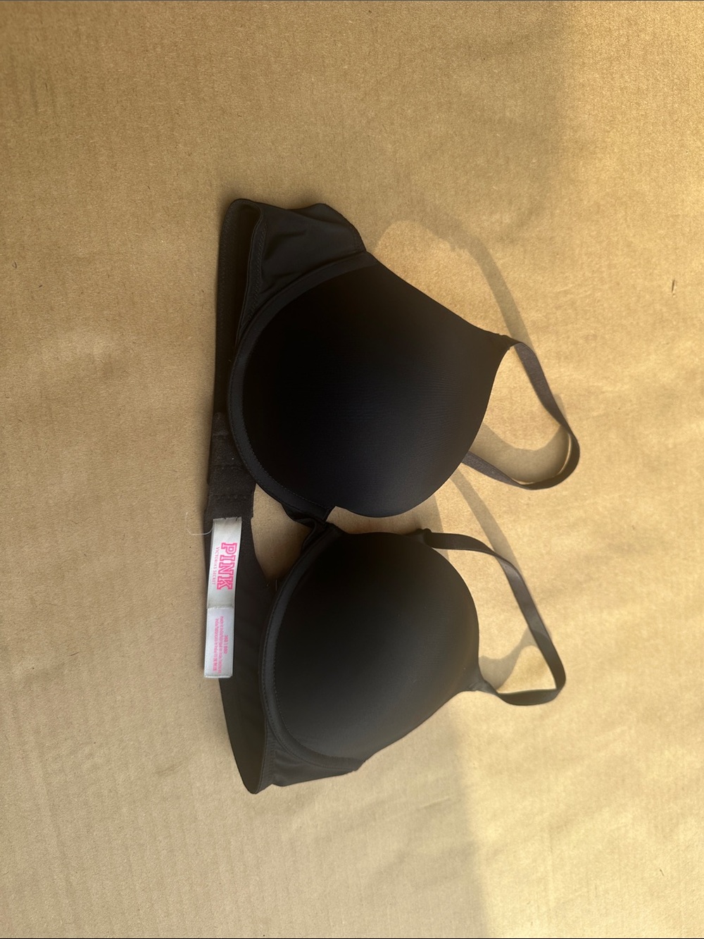 PINK Victoria's Secret Black Molded Push Up Bra